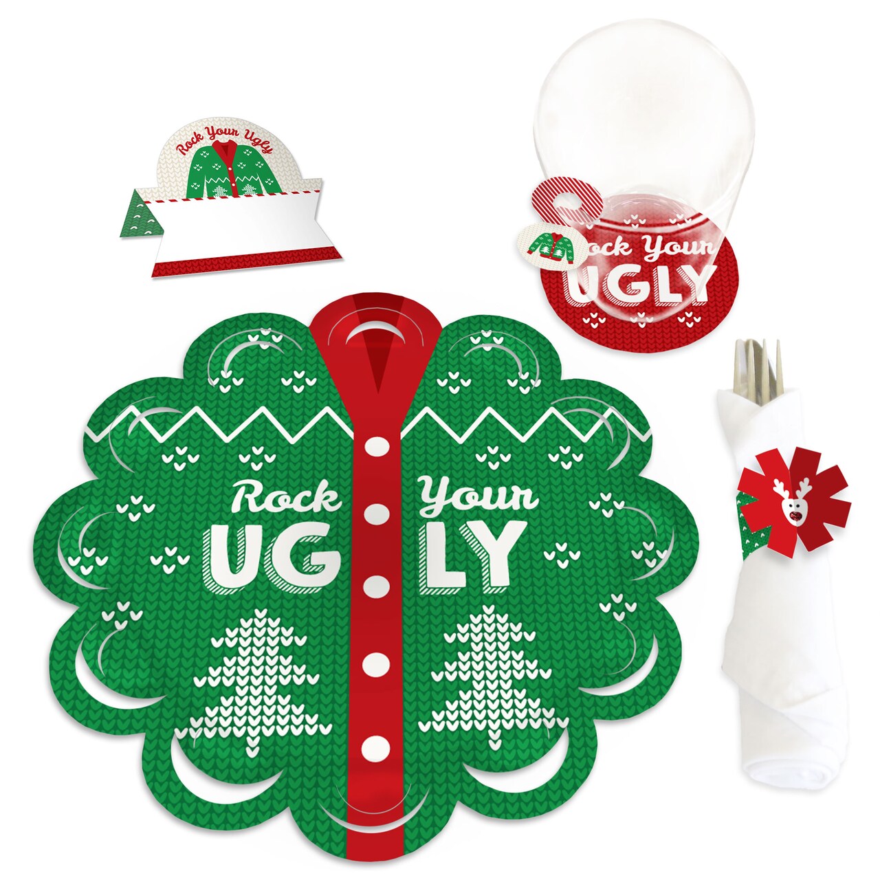 Big Dot of Happiness Ugly Sweater Holiday and Christmas Party